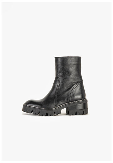 Stiefeletten Inuovo Stiefelette Leder Schwarz