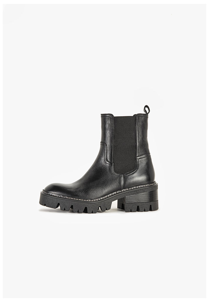 Stiefeletten Inuovo Stiefelette Leder Schwarz
