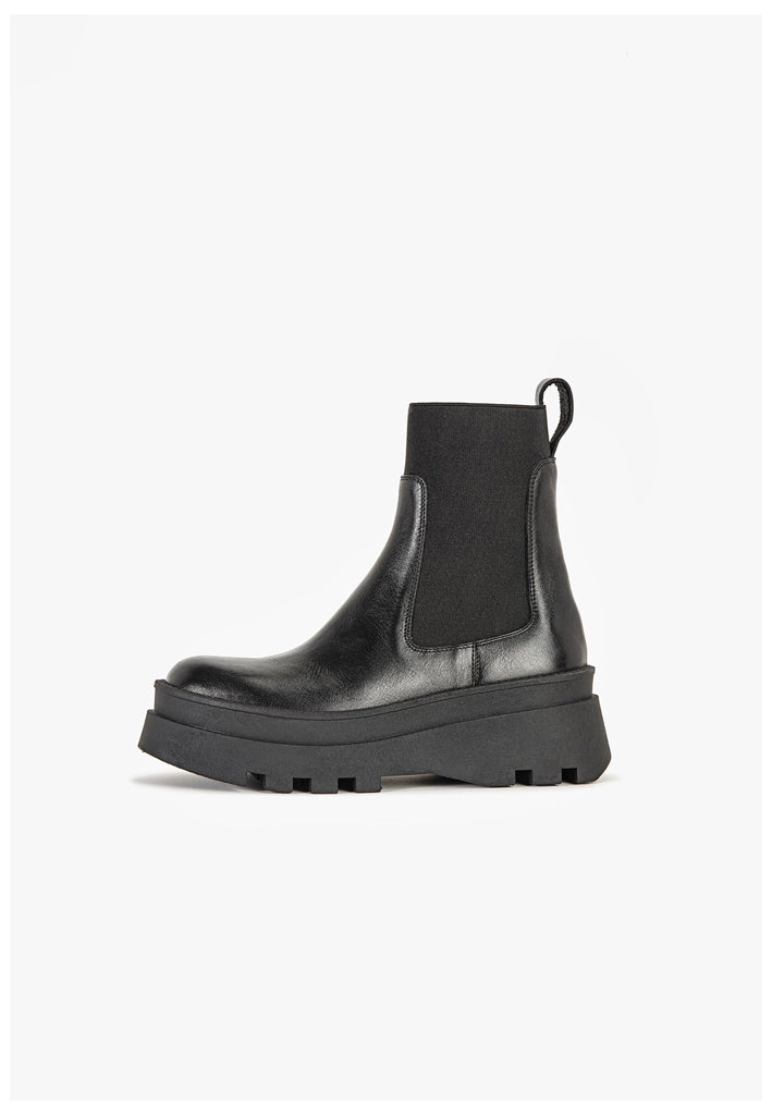 Stiefeletten Inuovo Stiefelette Leder Schwarz