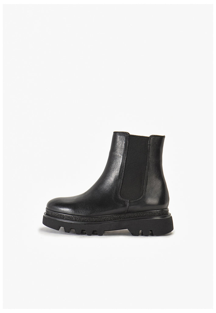 Stiefeletten Inuovo Stiefelette Leder Schwarz