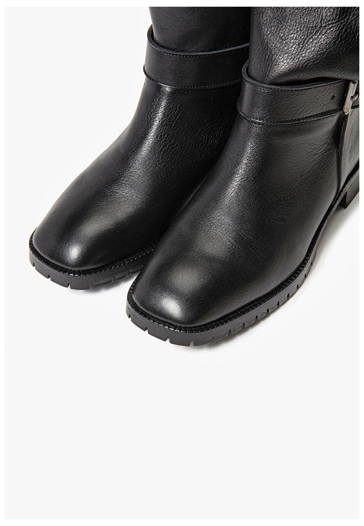 Stiefeletten Inuovo Stiefelette Leder Schwarz