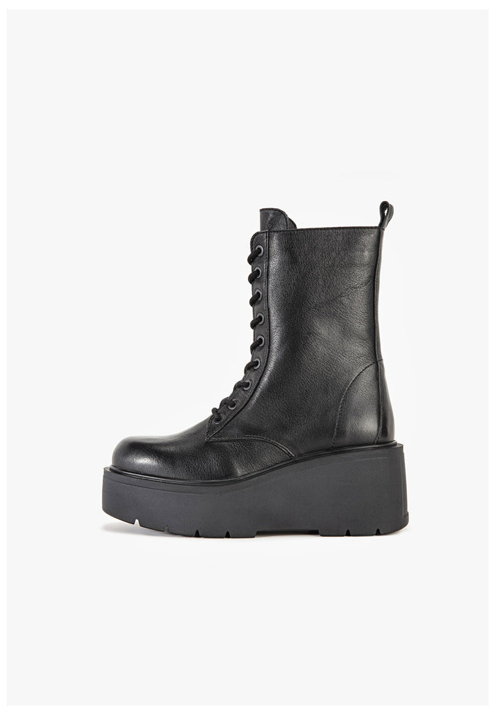 Stiefeletten Inuovo Stiefelette Leder Schwarz/Schwarz