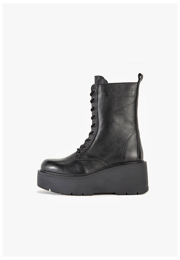 Stiefeletten Inuovo Stiefelette Leder Schwarz/Schwarz