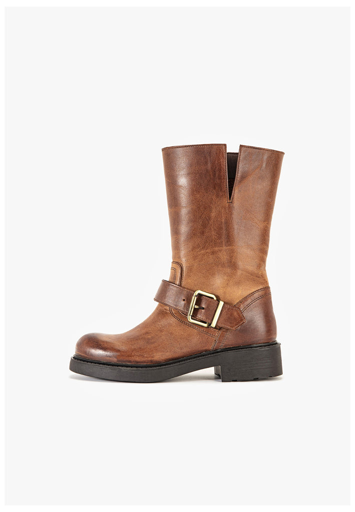 Stiefeletten Inuovo Stiefelette Leder Tan