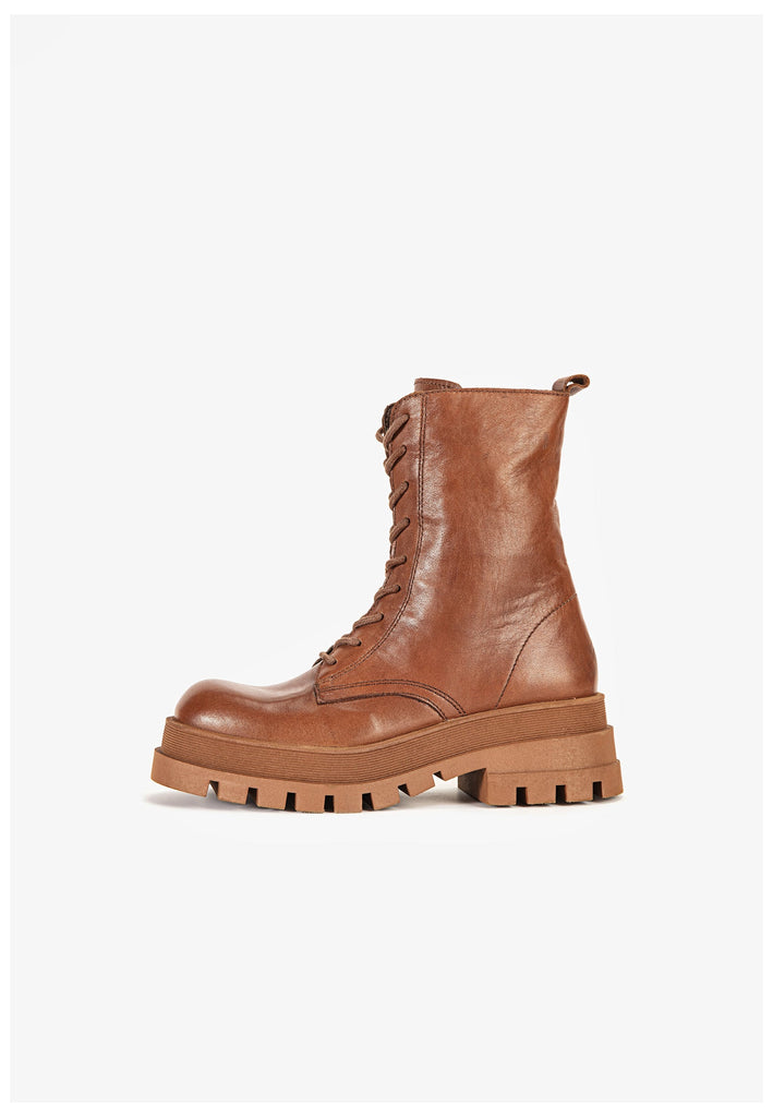 Stiefeletten Inuovo Stiefelette Leder Tan