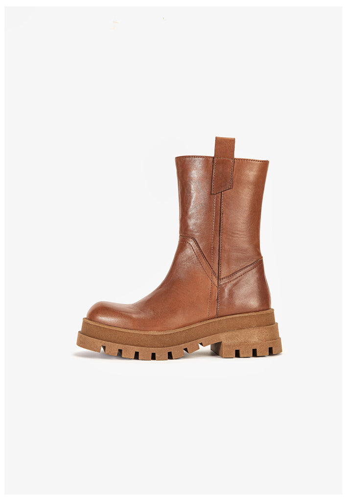 Stiefeletten Inuovo Stiefelette Leder Tan