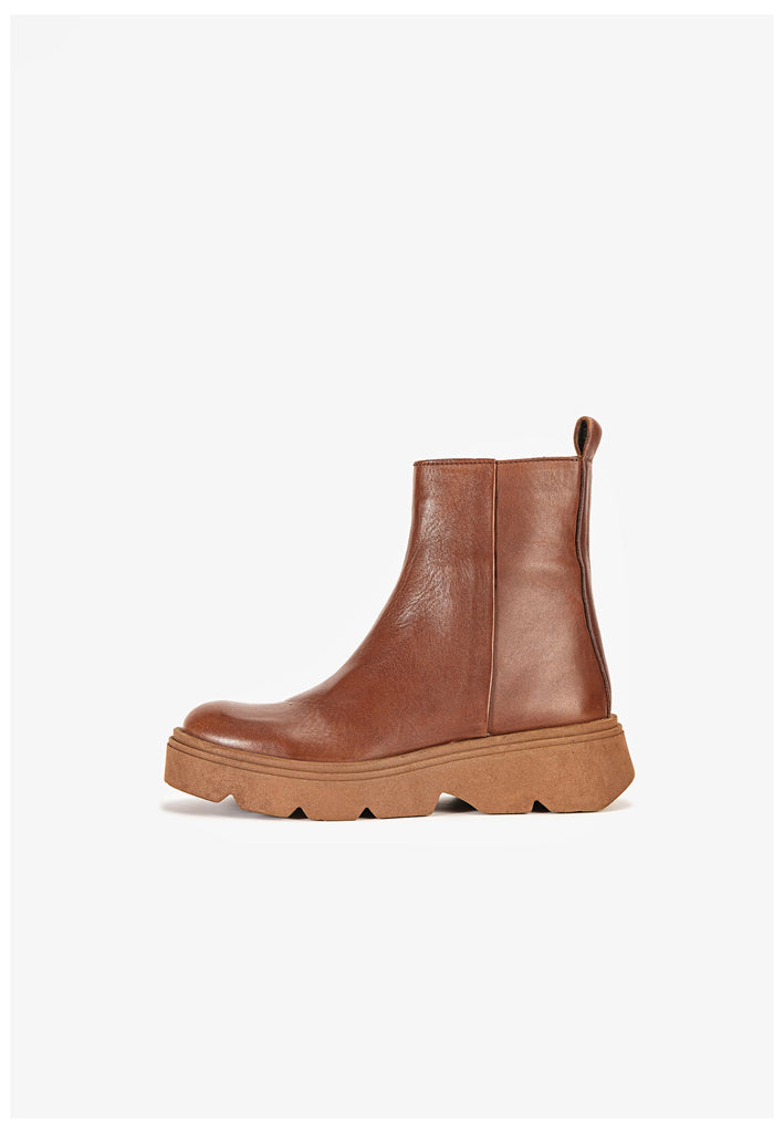 Stiefeletten Inuovo Stiefelette Leder Tan