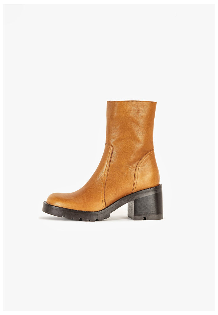 Stiefeletten Inuovo Stiefelette Leder Tan
