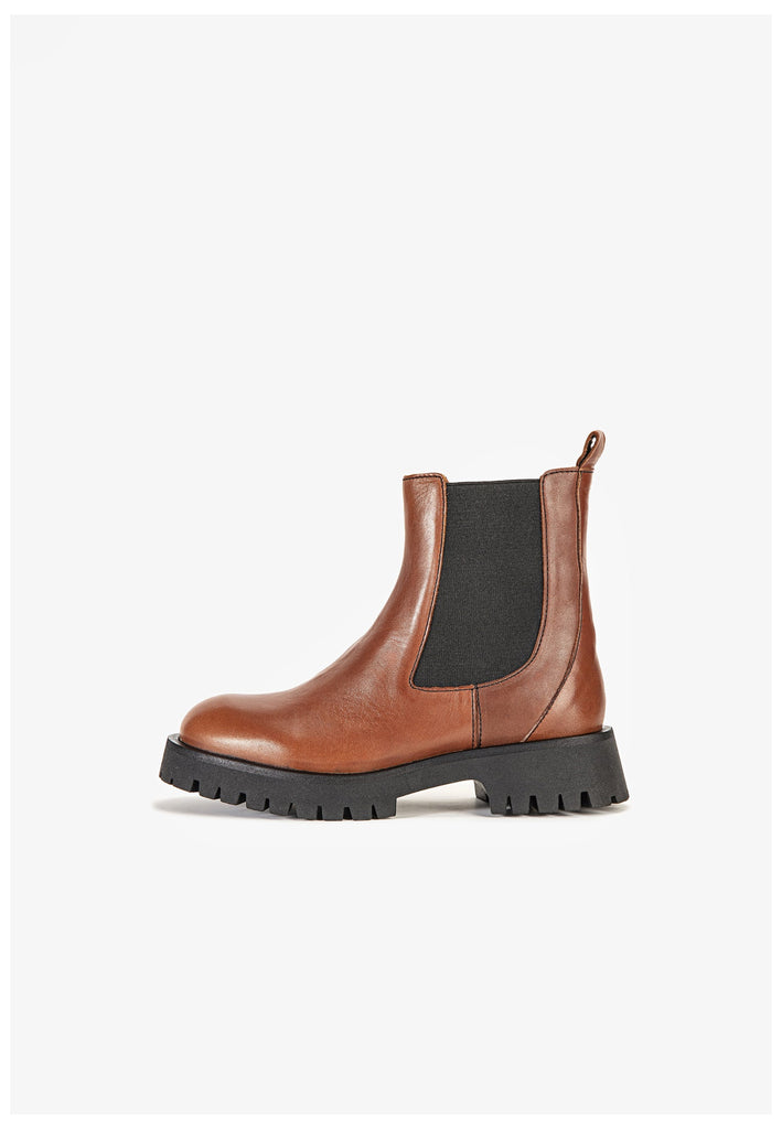 Stiefeletten Inuovo Stiefelette Leder Tan