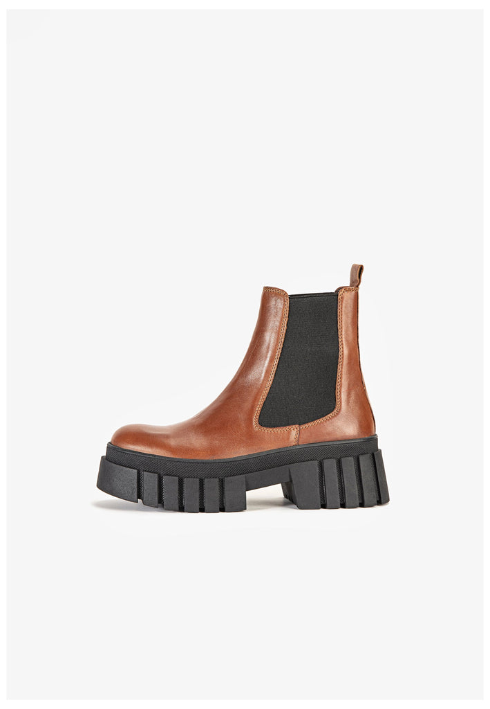 Stiefeletten Inuovo Stiefelette Leder Tan