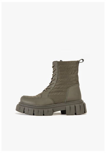 Stiefeletten Inuovo Stiefelette Leder/Textil Army