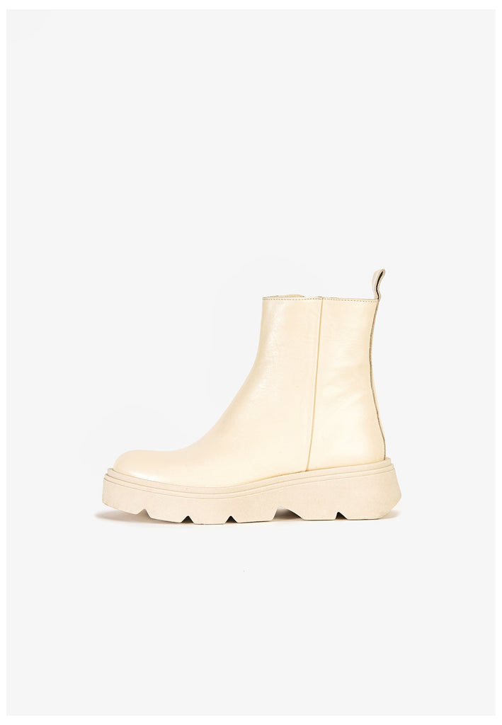 Stiefeletten Inuovo Stiefelette Leder Weiß