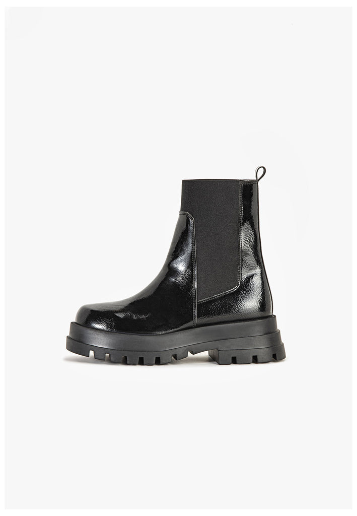 Stiefeletten Inuovo Stiefelette Lederimitat Schwarz