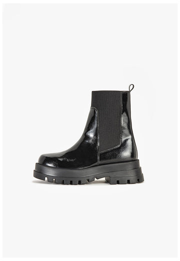 Stiefeletten Inuovo Stiefelette Lederimitat Schwarz