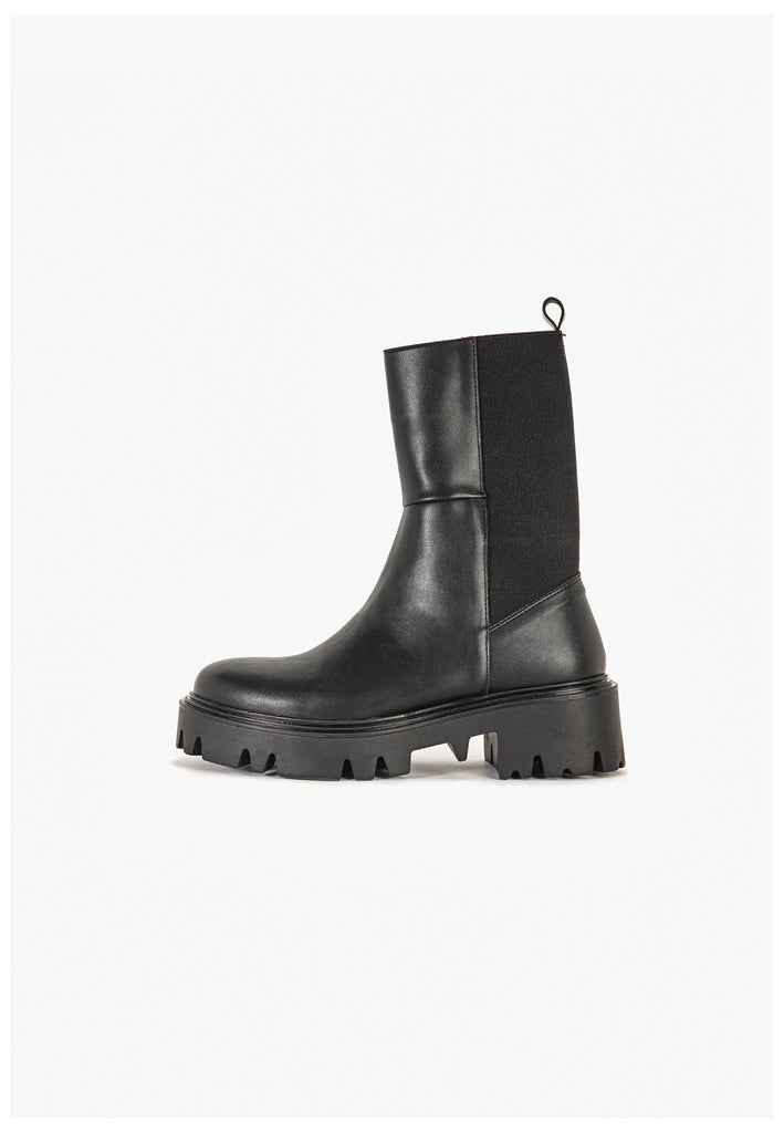 Stiefeletten Inuovo Stiefelette Lederimitat Schwarz