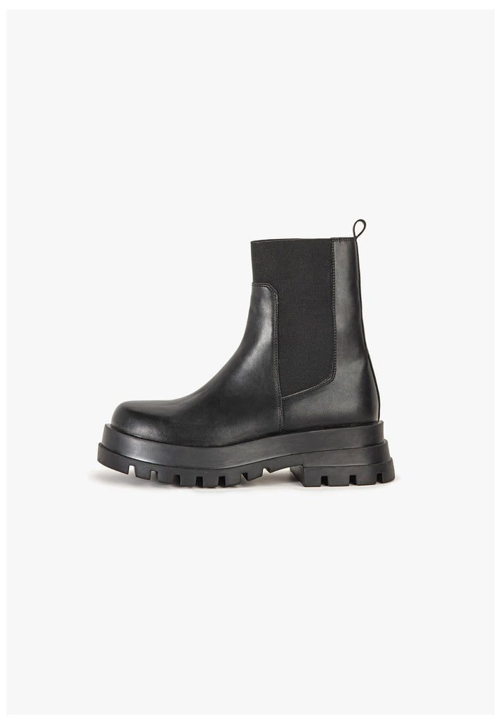 Stiefeletten Inuovo Stiefelette Lederimitat Schwarz