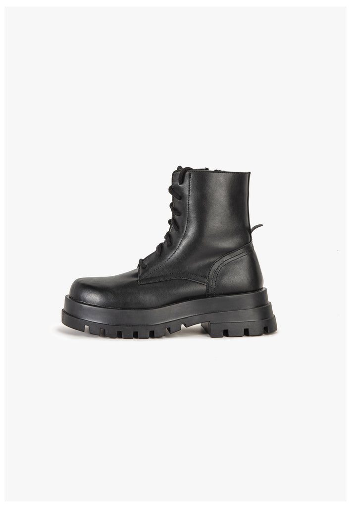 Stiefeletten Inuovo Stiefelette Lederimitat Schwarz