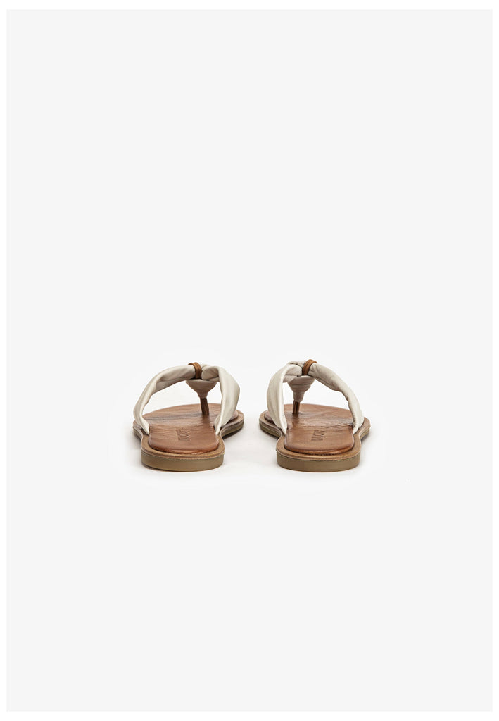 Inuovo Zehensteg Leder Beige