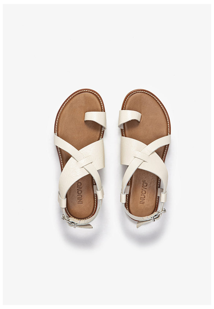 Inuovo Zehensteg Leder Bone