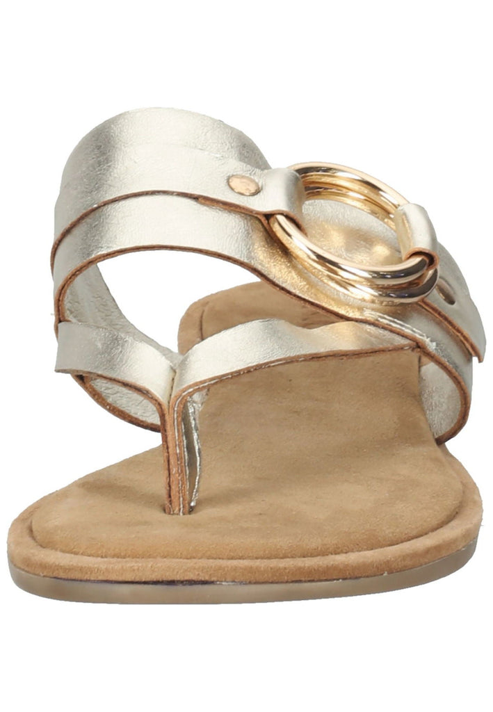 Inuovo Zehensteg Leder Gold