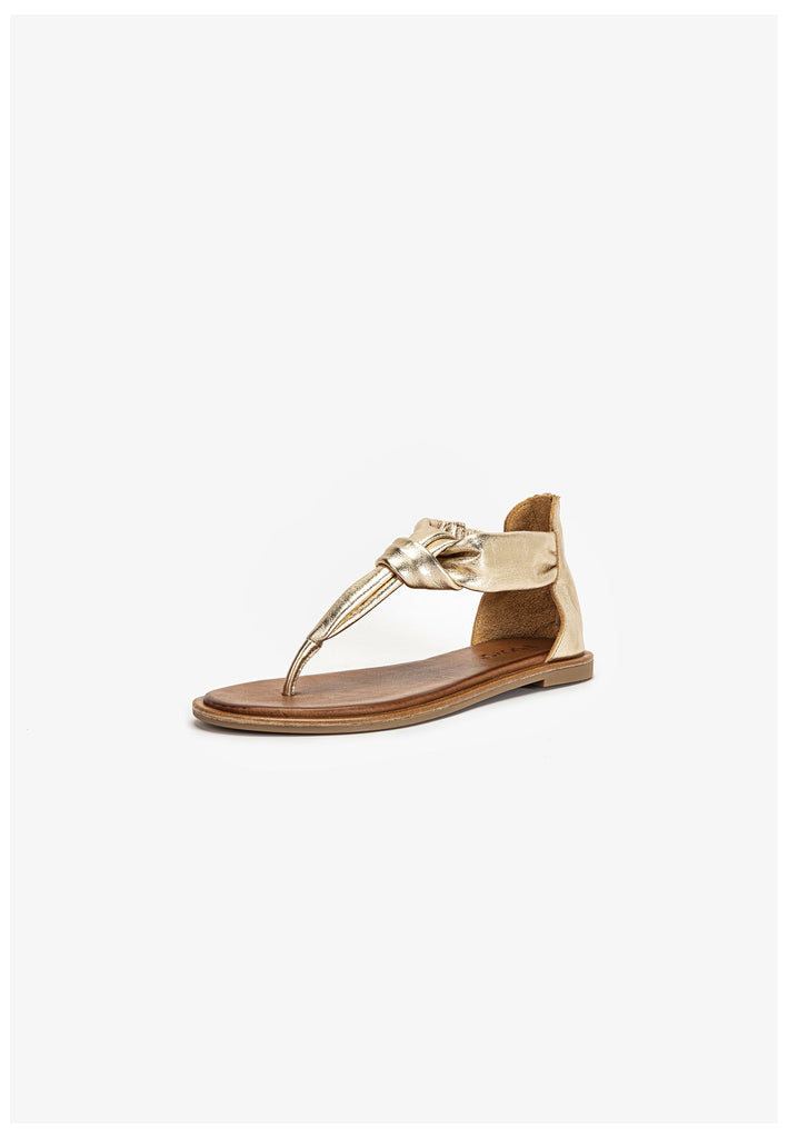 Inuovo Zehensteg Leder Gold