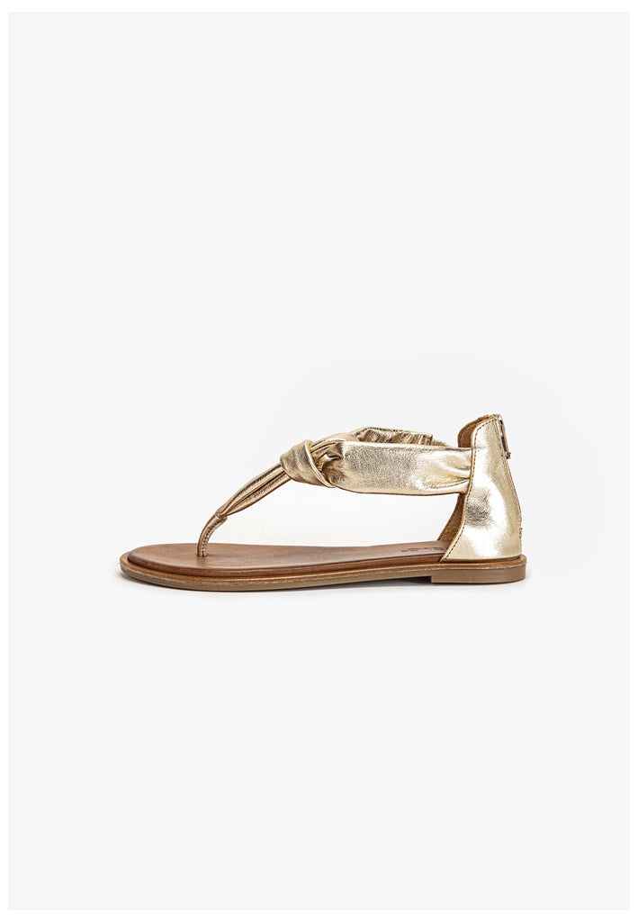 Inuovo Zehensteg Leder Gold