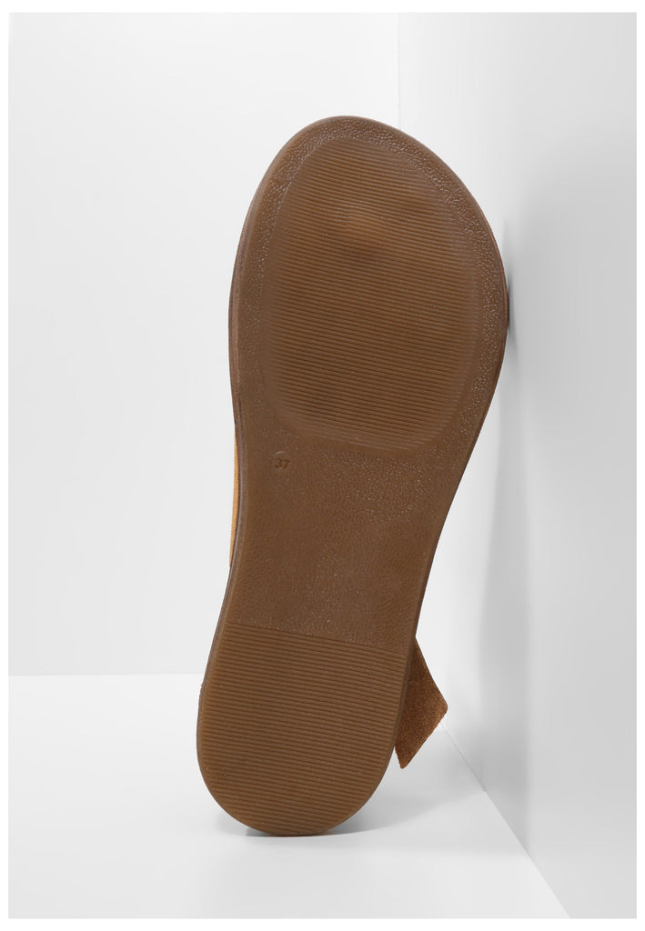 Inuovo Zehensteg Leder Hellbraun