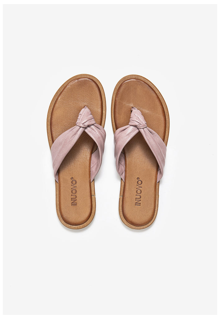 Inuovo Zehensteg Leder Lilac