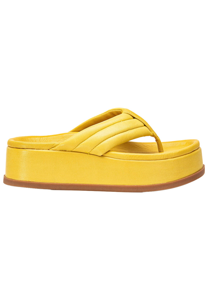 Inuovo Zehensteg Leder Lime