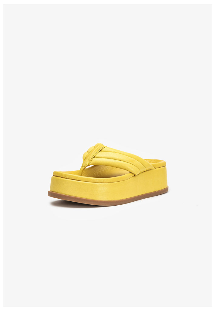 Inuovo Zehensteg Leder Lime