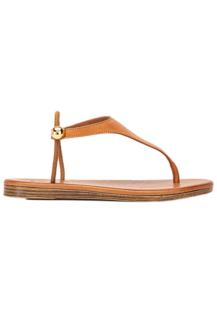 Inuovo Zehensteg Leder Mittelbraun