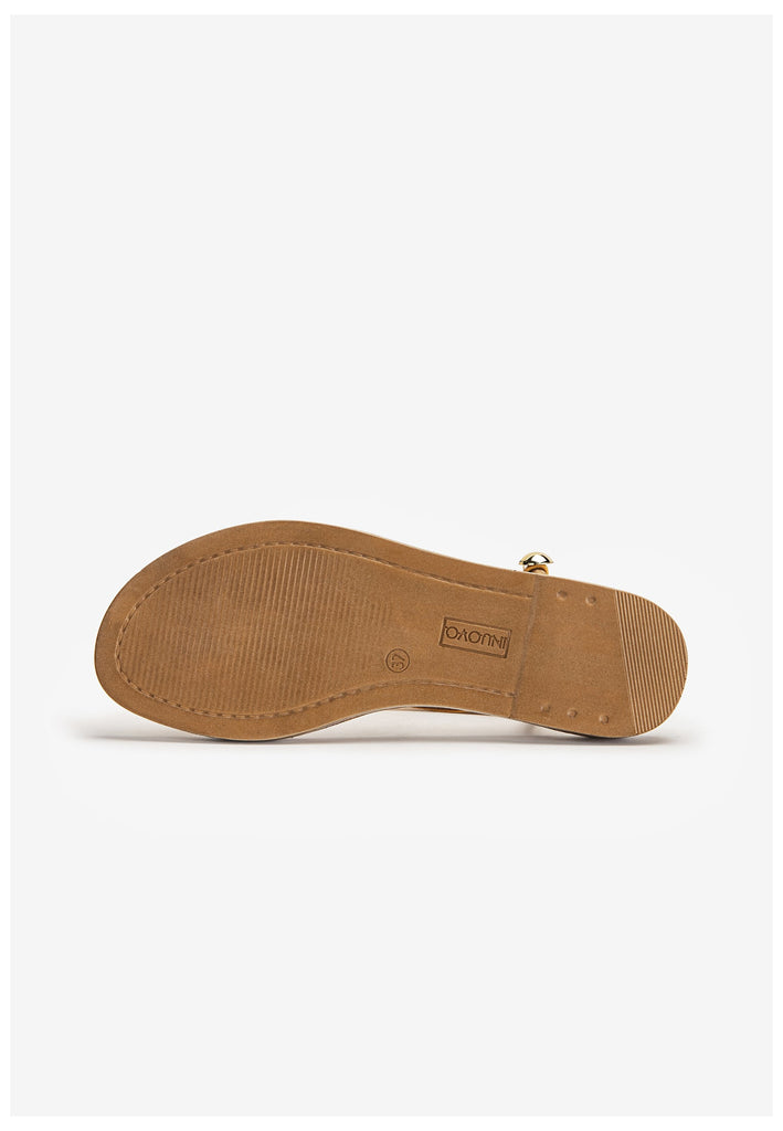 Inuovo Zehensteg Leder Mustard