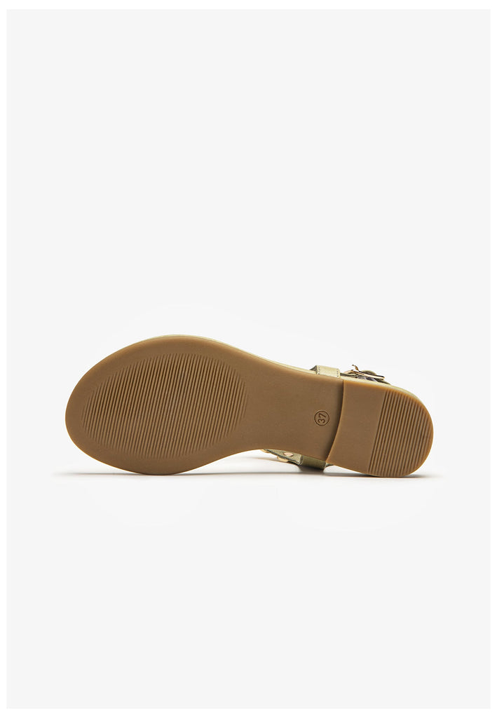 Inuovo Zehensteg Leder Olive