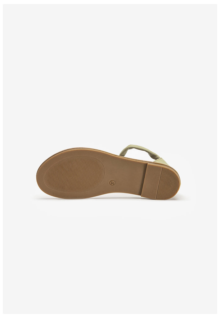 Inuovo Zehensteg Leder Olive