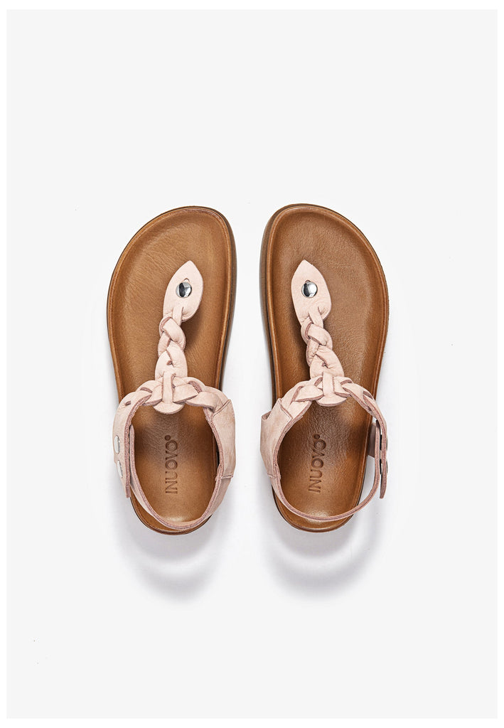 Inuovo Zehensteg Leder Rosa