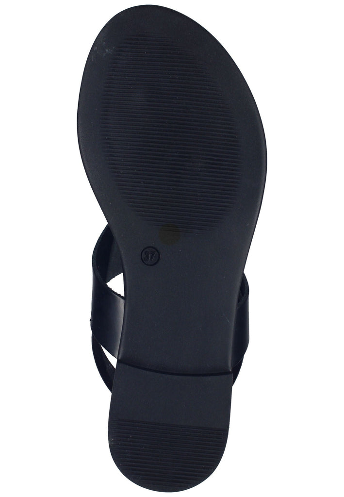 Inuovo Zehensteg Leder Schwarz