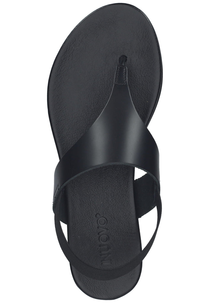 Inuovo Zehensteg Leder Schwarz