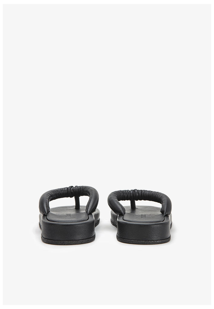 Inuovo Zehensteg Leder Schwarz