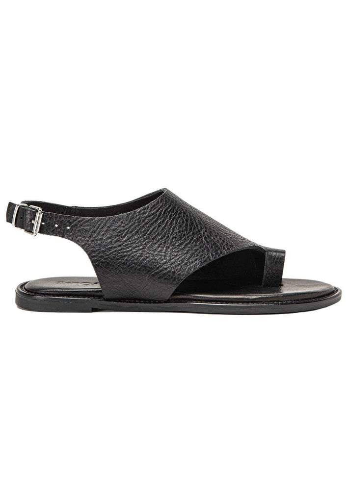 Inuovo Zehensteg Leder Schwarz