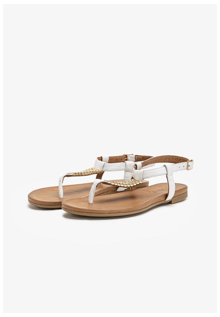 Inuovo Zehensteg Leder Weiß