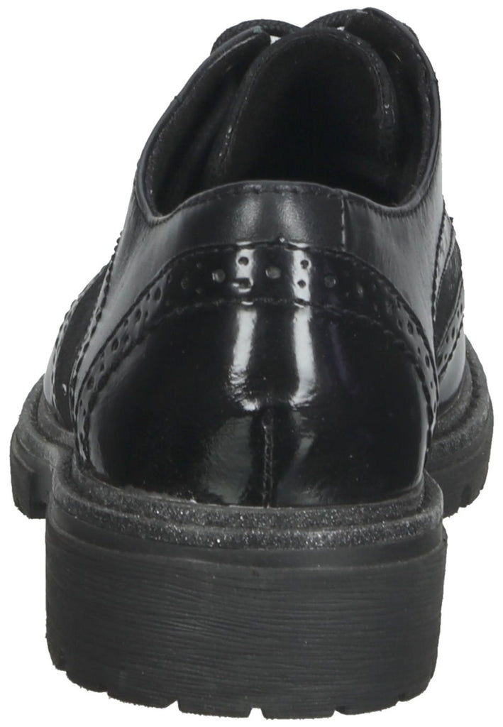 Jana Halbschuhe Leder/Synthetik Schwarz