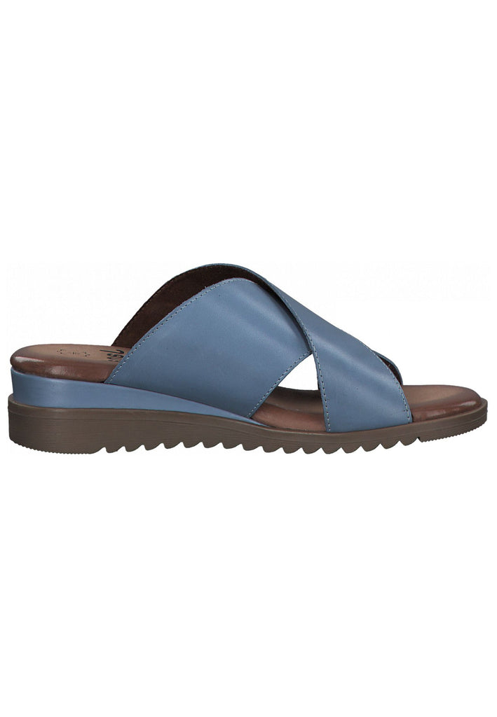 Jana Pantoletten Leder Hellblau