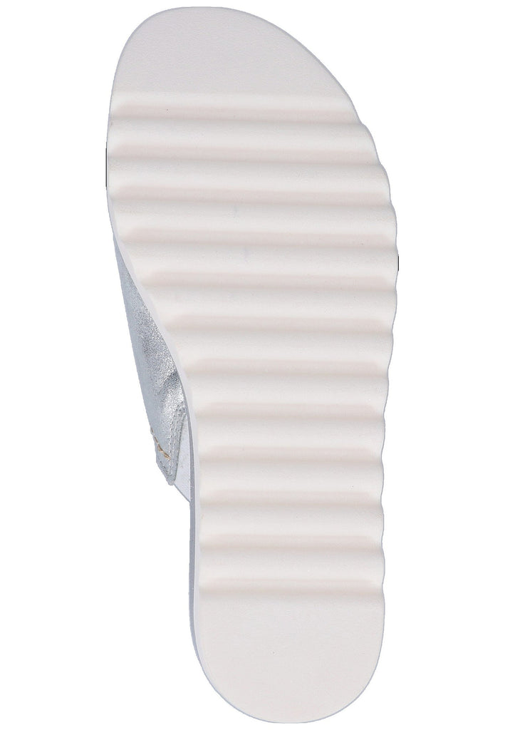 Jana Pantoletten Leder Silber