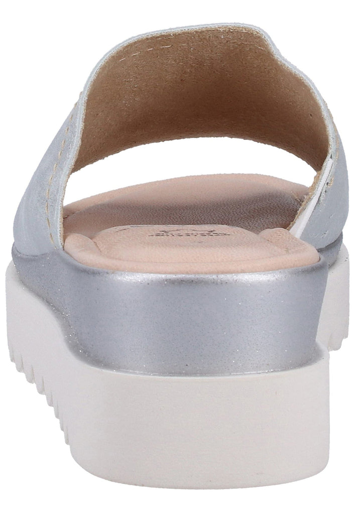 Jana Pantoletten Leder Silber