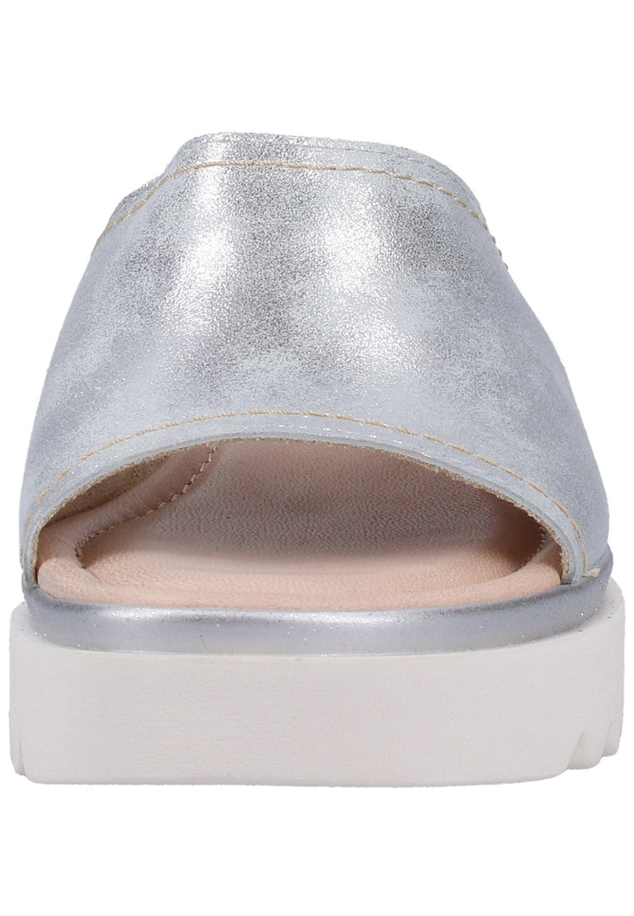Jana Pantoletten Leder Silber