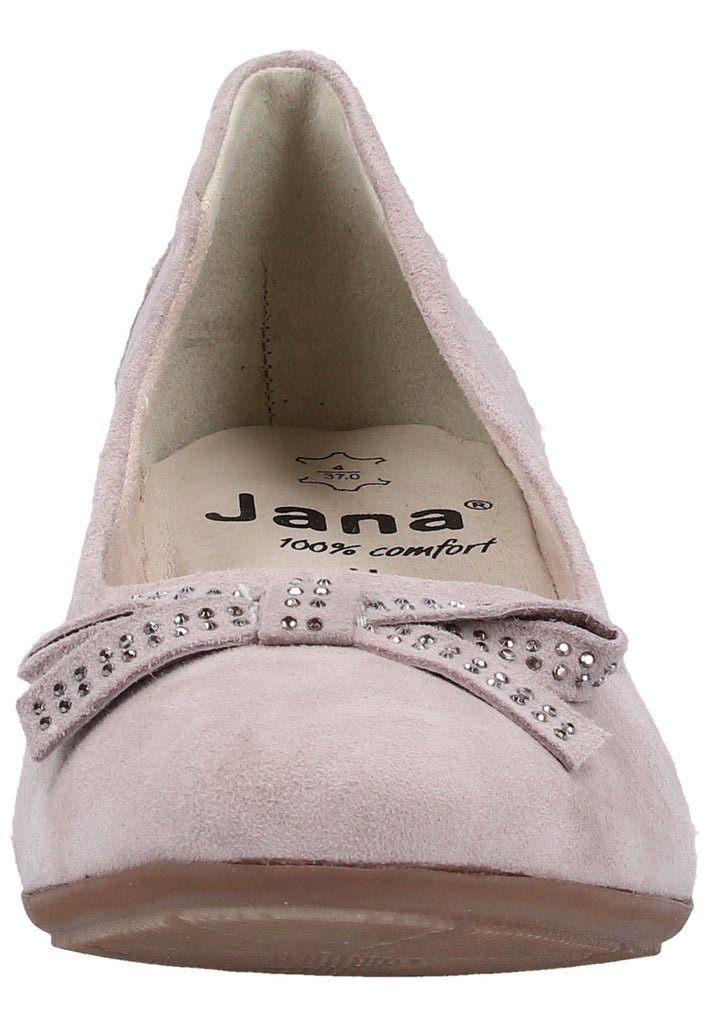 Jana Pumps Leder Hellgrau