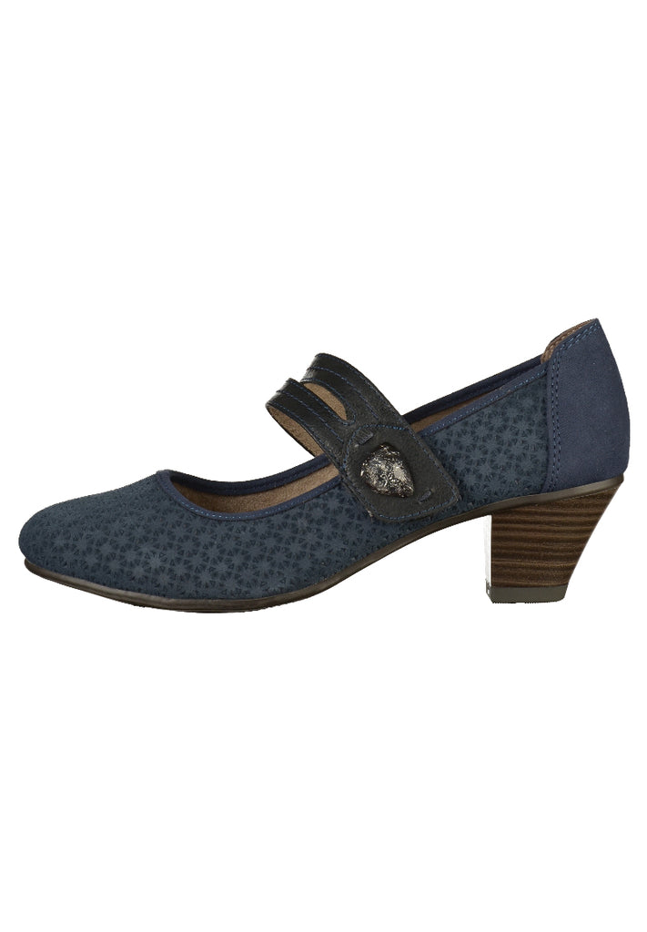 Jana Pumps Leder Navy