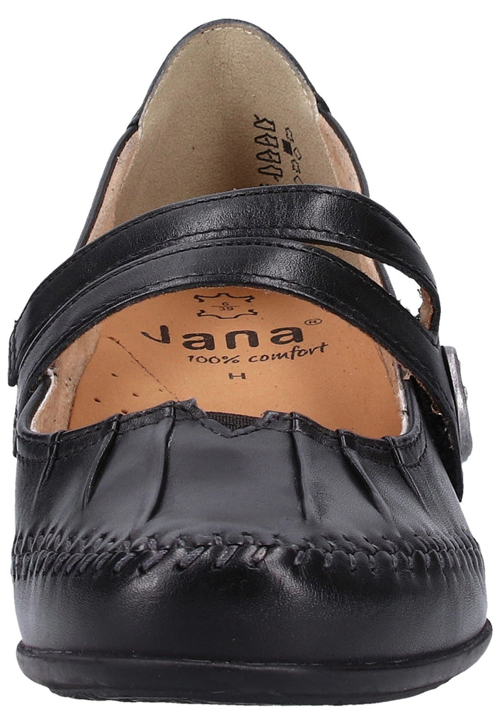 Jana Pumps Leder Schwarz