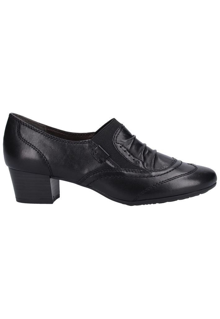 Jana Pumps Leder Schwarz