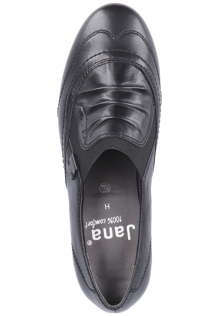 Jana Pumps Leder Schwarz